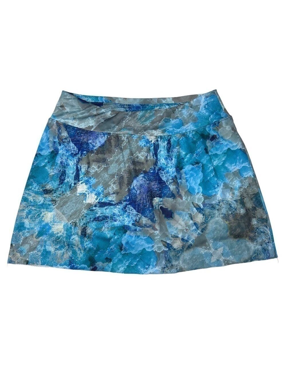 Lija Blue Green Golf Tennis Skort Womens Size Small